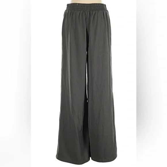 Max Studio Charcoal- Wide Leg Trousers - Picture 2 of 9